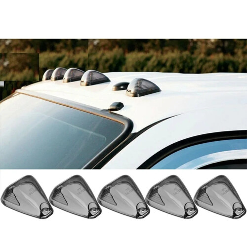 Carhome 5X Smoked Cab Οροφή Οροφής Κάλυμμα Φωτιστικού Φακός T10 LED 6000K Λ 1