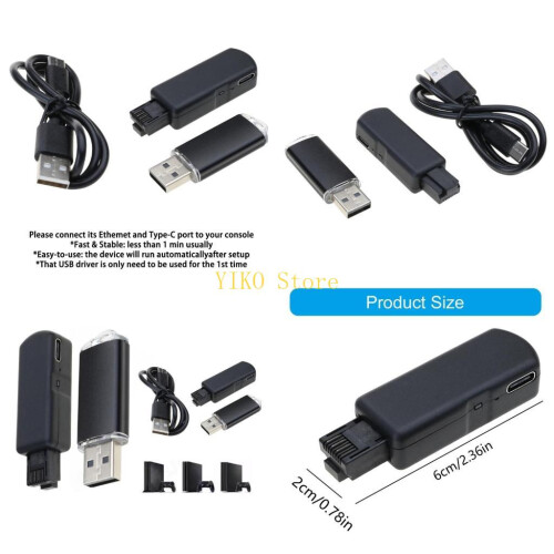 K32C Tool USB-Adapter für P4 Game 9.0 auf 11.0 System-Dongle mit Ethernet Typ C
