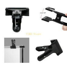 K32C Metal Clip Background Support Clamps Rubber Protective Sleeve for Photo Studio