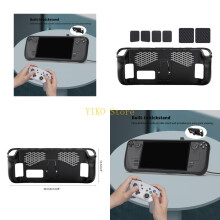 K32C Soft TPU für das Gehäuse Staubdichter Schutzdeckel Griff für die Hülle mit Touchpad-Aufklebern für die Steam Deck-Spielkonsole