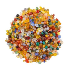 Natural Rainbow Gravel 1Kg Aquarium Substrate 57mm, NonMagnetic Rainbow Crystal Gravel, Colored Decorative