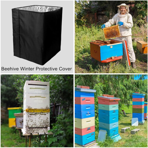 Beehive Winter Wrap Windproof Waterproof Insulation Cover Easy Installation for Cold Weather 2