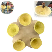 Ceramic Bee Water Feeder for Garden, EcoFriendly Bee Drinking Cup, Attractive Outdoor Decor