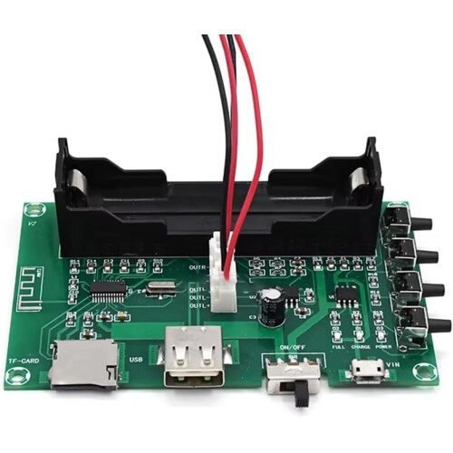 Amplifier Board Dual Channel Bluetooth Audio Receiver USB TF Card Module 1