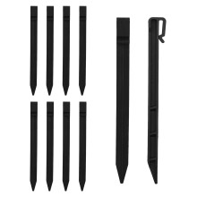 Heavy Duty Plastic Stake for Multi-purpose Yards, Landscape Stakes for Outdoor Decorations, Reusable Garden Stakes, Nylon Material Stakes (25Cm)