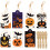 Ετικέτες Kraft με θέμα το Halloween, 80 τεμάχια ανθεκτικές ετικέτες Kraft για εύκολο 3