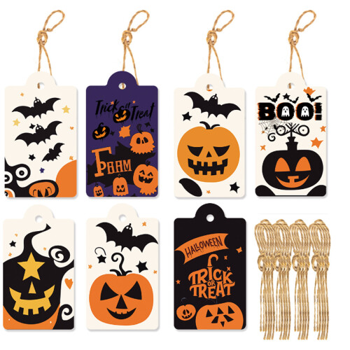 Ανθεκτικές ετικέτες Kraft για διακόσμηση Halloween, μοναδικός σχεδιασμός που προσφέρει 2