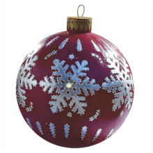 Ornamenti gonfiabili per esterni, decorazioni natalizie giganti, resistenti all'acqua e durevoli per la decorazione di casa e veranda, diametro 60
