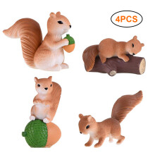 Magical Squirrel Cake Topper, Miniature Animal Figures, Decorates Your Home with High-Quality Resin Squirrel Garden Décor Figurines for a Charming