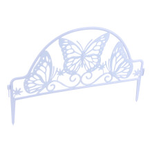 Bordes de jardín con diseño de mariposa, estacas decorativas de metal para césped, 5 piezas, perfectas para jardines, macizos de flores, entradas