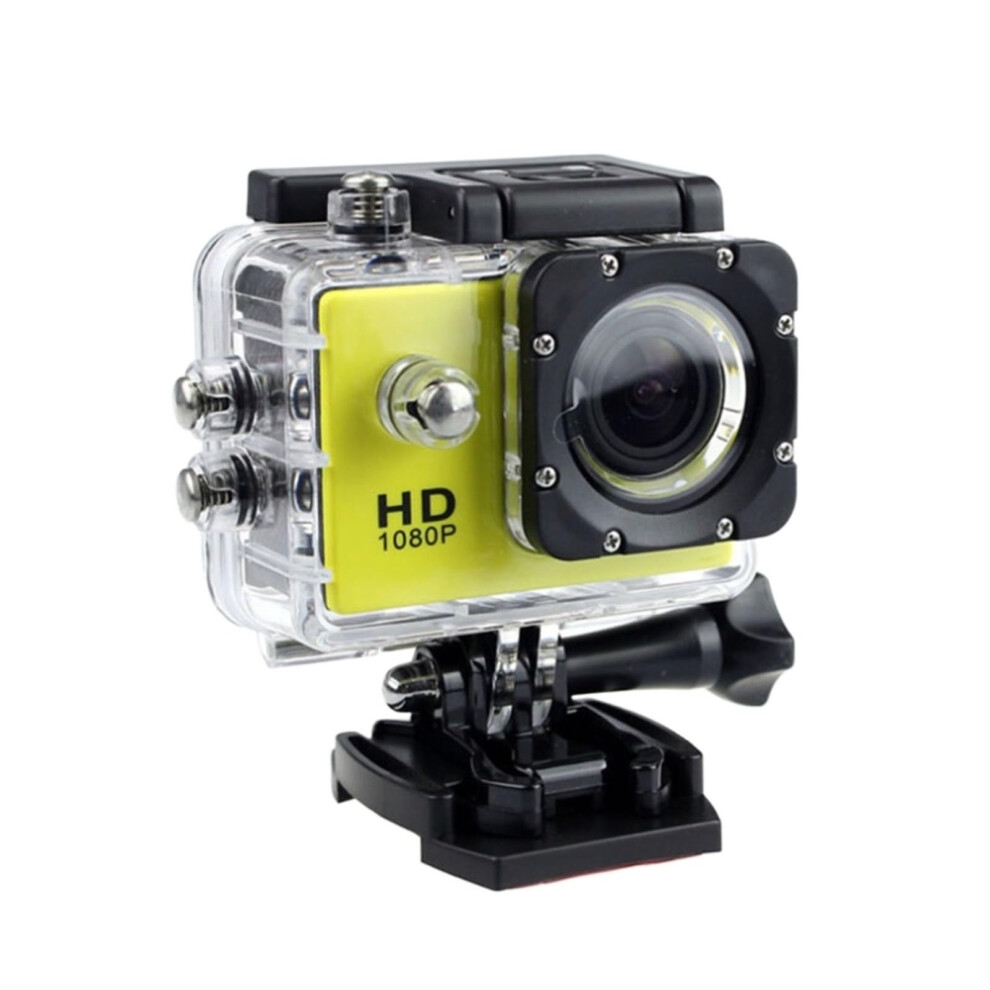Mini Hd 1080P Waterproof Camera Sport Camcorder 2.0 Inch Display Includes 32Gb Card Yellow 9382693660503