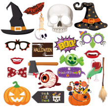 Kit de decoração personalizada "faça você mesmo" para festas em casa, decoração de Halloween: chapéus de bruxa recortados em madeira