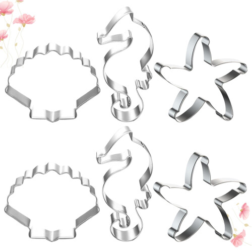 12Stk Backform Keks Ausstecher Silber Set