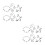 12Stk Backform Keks Ausstecher Silber Set 9