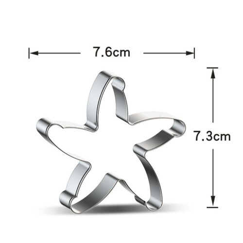 12Stk Backform Keks Ausstecher Silber Set 1