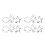 12Stk Backform Keks Ausstecher Silber Set 7