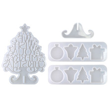 8Stk Silikonform Xmas & Weiß Für DIY Schmuck