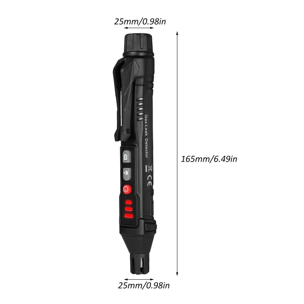 Portable Natural Gas & Combustible Gas Detector With Audible & Visual Alarm 8701369062716