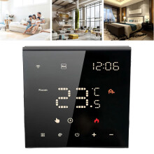 Black ME82 LED 7 Intelligenter Touchscreen-Thermostat 100-250VAC