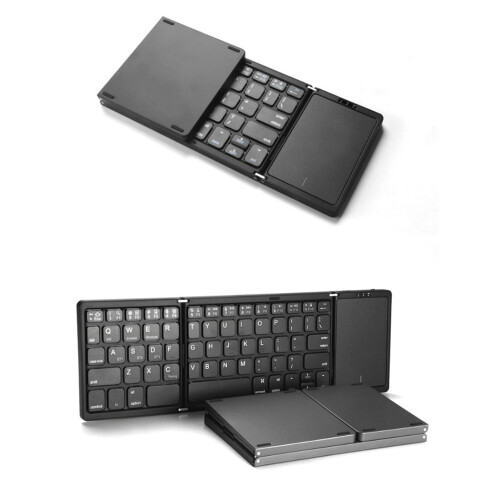 Foldable Bluetooth Keyboard with Touchpad Portable Wireless for Win & Android 2