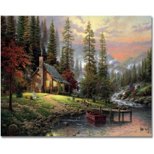 Elegant Paint By Numbers Set, Smooth Canvas For Precision, Wooden Handles On Brushes, Environmentally Friendly Acrylics, Perfect Gift For Creative Sou