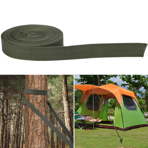 High-Strength Polypropylene Webbing For Weather-Resistant Tree Support, Non-Abrasive Tree Strap With Lightweight Stretchy Translucent Plastic Tape For 1