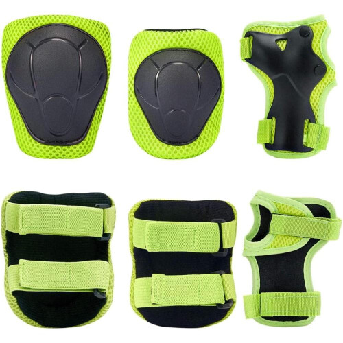 Equipamento de proteção resistente a impactos para jovens atletas, joelheiras e cotoveleiras com absorção de choque e design reforçado para 2