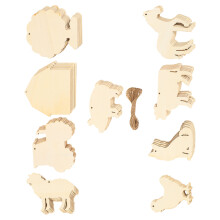 180Stk Naturholz Holzchips Beige Leicht Für Kinder DIY Basteln