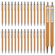 Kugelschreiber Aus Holz, Kugelschreiber Aus Bambus: 30Er-Pack Kugelschreiber-Set, Kugelschreiber-Set Aus Bambus für die Schule