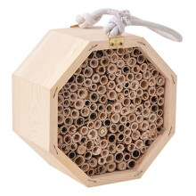 Wooden Insect Bee Bug House Natural Eco-Friendly Wood Insect Hotel Garden Nest Easy Installation Beautiful Easy Care