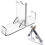 Supporto per Spada Laser da Tavolo Supporto per Display per Spada Laser un Doppia Lama Supporto per Spada Laser nel Acrilico Supporti per Display da 5