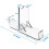 Supporto per Spada Laser da Tavolo Supporto per Display per Spada Laser un Doppia Lama Supporto per Spada Laser nel Acrilico Supporti per Display da 6
