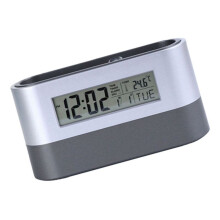 Tyst VäCkarklocka, Bordsklocka, Elektronisk Digital PennhåLlare, Verktyg VisitkortshåLlare, Timer FöR Visning Av Kalendertemperatur