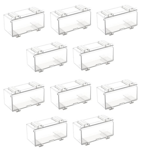 10Pcs Clear Acrylic Display Case for Car Mold, Wheels Car Model Display Case Scale Wheel Display Case A