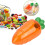 A-Easter Gift Box, Fillable Easter Carrots Containers,Gift Box Plastic Carrot, Perfect for Easter Hunt, Surprise Carrots 3