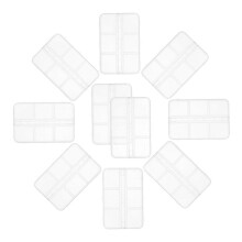10 Stück Nagelkunst-Aufbewahrungsbox, Nagel-Charm-Aufbewahrungsboxen, Kunst-Organizer, Maniküre-Etui, Kleine Bastel-Organizer, Schmuckbehälter