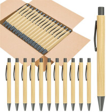 100Pcs Bamboo Pens Bulk Wooden Bamboo Pens Engraving Wooden Ballpoint Pen Gift Pen Bulk