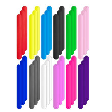 Wrapping Paper Roll Holder Clips Different Colors Silicone Covered Metal Strips Flip 1 X 9 in Poster Holder Slap Band