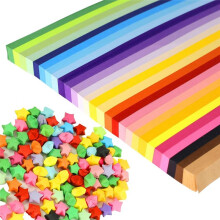 1350 Folhas de Tiras de Papel Estrela 27 Cores Sortidas de Papel Estrela Desejo da Sorte Papel de Estrelas Dupla Face para Crianças e Adultos