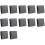 50mm x 50mm Plastic Square End Blind Plugs Cap Pipe Inserts 12pcs 1