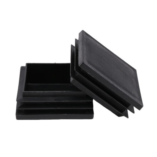 50mm x 50mm Plastic Square End Blind Plugs Cap Pipe Inserts 12pcs 1