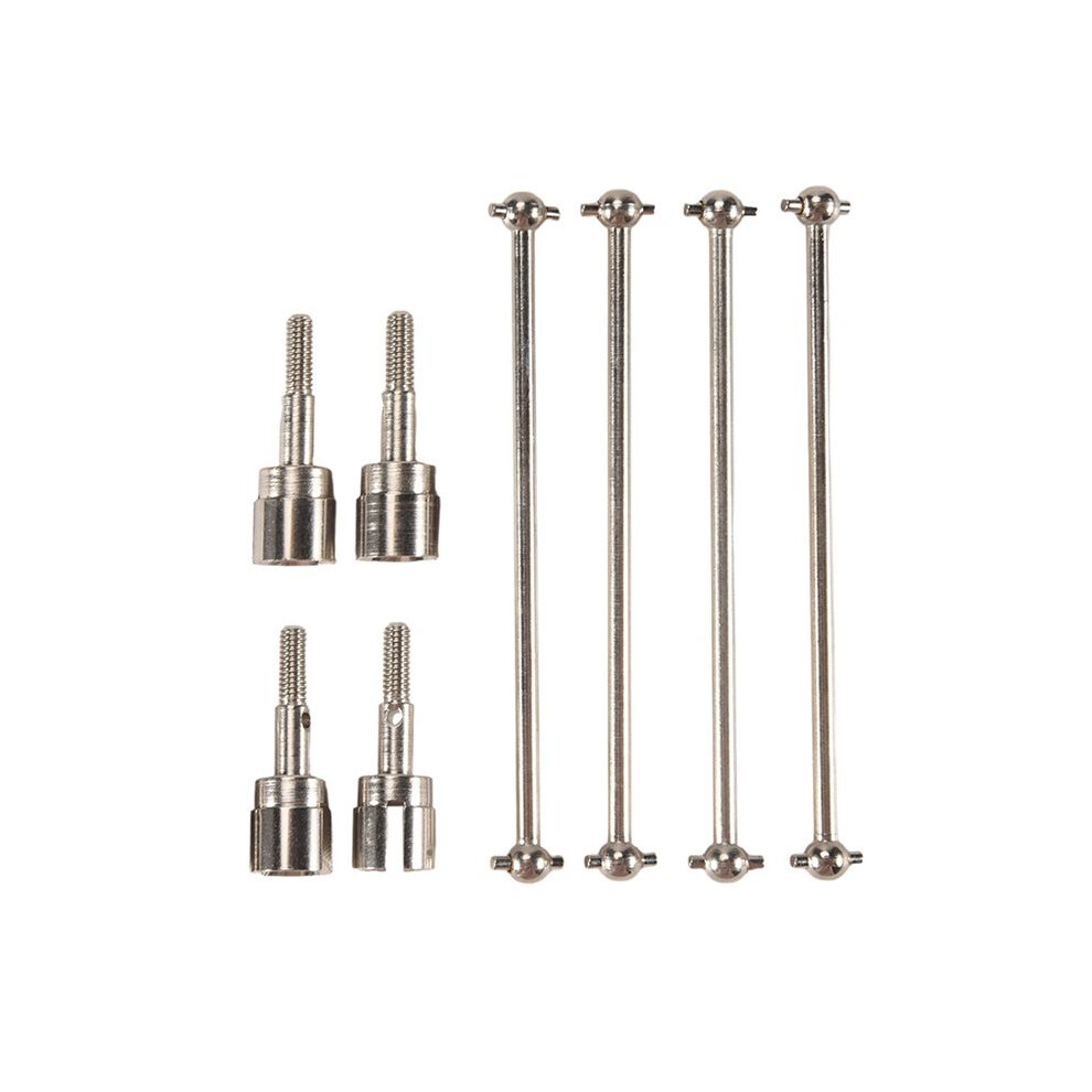 08029 Dogbones 89.5Mm & Stub Wheel Axle 02033 Drive Shaft For 1/10 Redcat Hsp Exceed Rc Car Truck Replacement Silver 6032604670406