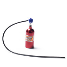 Metal Simulated NOS Nitrogen Bottle for 1/10 RC Crawler Car  Bronco RC4WD D90 D110 TRX4 Axial Scx10 90046,Red