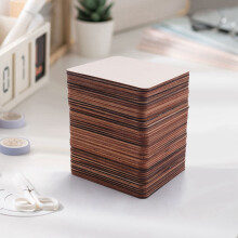 50 Stuks Onafgewerkte Vierkante Houten Plakjes 4 X 4 Inch, voor Onderzetters, Pyrografie, Schilderen, Schrijven, Foto Rekwisieten Decoraties