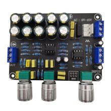Doppia Scheda di Preamplificazione di Tono Sostituibile NE5532 Audio Treble Regolazione Dei Toni Bassi Equalizzatore Preamplificatore Preamplificatore