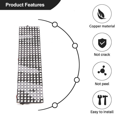 LED Matrix Panel, WS2812B RGB 832 Pixels Digital Flexible Dot Matrix Individually Addressable LED Display Screen 2