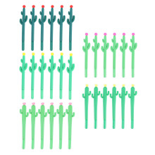 30 StüCk Kaktus FöRmige Roller Stifte Cactus Gel Tinten Schreiber Schreib Stift für BüRo Schule Haus Schreiben Geschen Kartikel