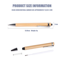 100 Pcs/Lot Bamboo Ballpoint Pen Stylus Contact Pen Office & School Supplies Pens & Writing Supplies Gifts-Black Ink