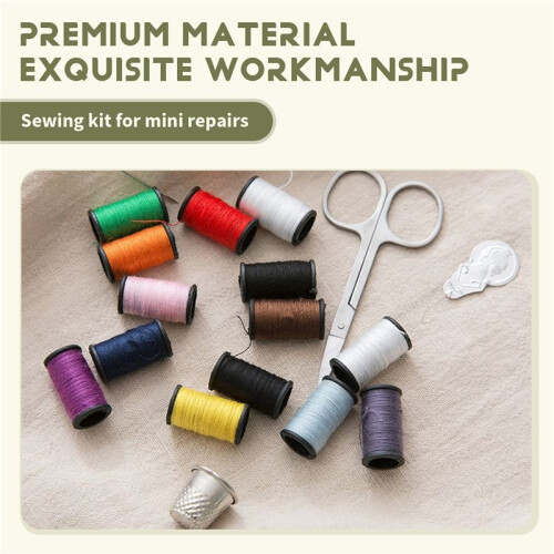 Sewing Kit,  Sewing Kit for Home Emergency, Sewing Supplies with Basic Sewing Threads, Needles, Basic Sewing Kit 2