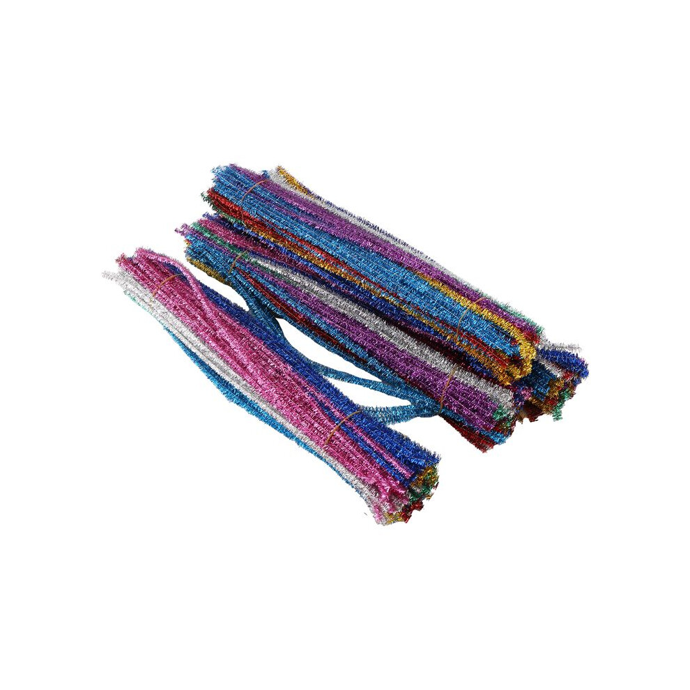400Pcs Pipe Cleaners 10 Assorted Colors Chenille Stems Supplies Glitter Pipe Cleaners For Diy Art Crafts 4711820987834